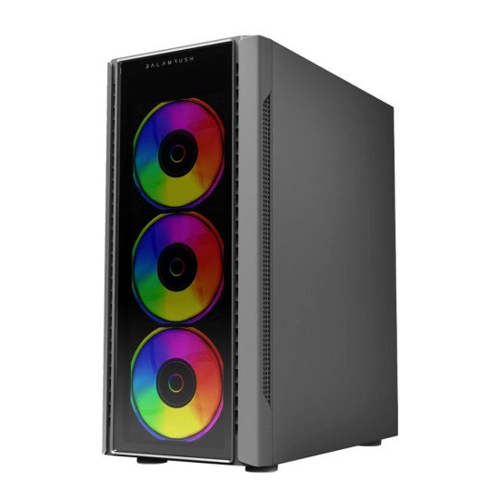 Gabinete Balam Rush Dragonfly II Crystal GM745, ATX/Micro-ATX/Mini-ITX, Cristal Templado, USB 3.0, 4 Ventiladores RGB, sin Fuente