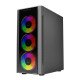 Gabinete Balam Rush Dragonfly II Crystal GM745, ATX/Micro-ATX/Mini-ITX, Cristal Templado, USB 3.0, 4 Ventiladores RGB, sin Fuente