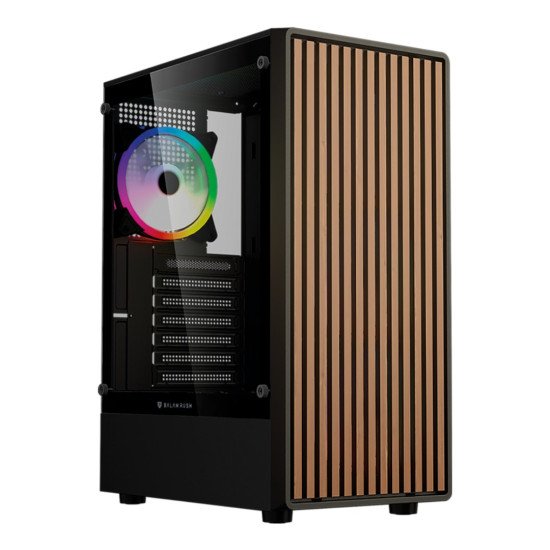Gabinete Balam Rush Dragonfly Wood GM580, ATX/Micro-ATX/Mini-ITX, Cristal Templado, USB 3.0, 4 Ventiladores RGB, sin Fuente