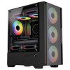 Gabinete Balam Rush Nitrox Edge Pro Aircool 4900C, Micro-ATX/Mini-ITX, Cristal Templado, USB 3.0, 4 Ventiladores RGB, sin Fuente