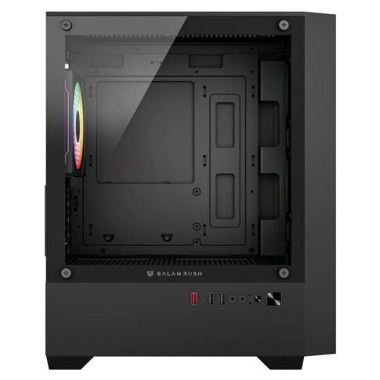 Gabinete Balam Rush Nitrox Edge Pro Aircool 4900C, Micro-ATX/Mini-ITX, Cristal Templado, USB 3.0, 4 Ventiladores RGB, sin Fuente