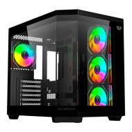 Gabinete Balam Rush Tank Master 9600 TB Negro, ATX/Micro-ATX/Mini-ITX, Cristal Templado, USB 3.1, 4 Ventiladores RGB, sin Fuente