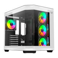 Gabinete Balam Rush Tank Master 9600 TB Blanco-Negro, ATX/Micro-ATX/Mini-ITX, Cristal Templado, USB 3.1, 4 Ventiladores RGB, sin Fuente