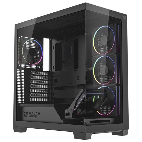 Gabinete Balam Rush Tank Polar 7900 Negro, ATX/Micro-ATX/Mini-ITX, Cristal Templado, USB 3.1, 5 Ventiladores RGB, sin Fuente Gabinete Balam Rush Tank Polar 7900 Negro, ATX/Micro-ATX/Mini-ITX, Cristal Templado, USB 3.1, 5 Ventiladores RGB, sin Fuente