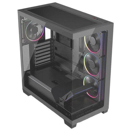 Gabinete Balam Rush Tank Polar 7900 Negro, ATX/Micro-ATX/Mini-ITX, Cristal Templado, USB 3.1, 5 Ventiladores RGB, sin Fuente Gabinete Balam Rush Tank Polar 7900 Negro, ATX/Micro-ATX/Mini-ITX, Cristal Templado, USB 3.1, 5 Ventiladores RGB, sin Fuente