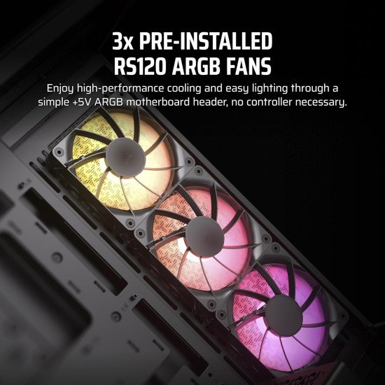 Gabinete Corsair 3500X ARGB E-ATX/ATX/Micro-ATX/Mini-ITX, 3 Ventiladores ARGB, Cristal Templado, USB 3.2, sin Fuente Gabinete Corsair 3500X ARGB E-ATX/ATX/Micro-ATX/Mini-ITX, 3 Ventiladores ARGB, Cristal Templado, USB 3.2, sin Fuente