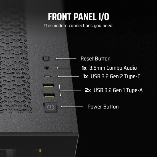Gabinete Corsair 3500X ARGB E-ATX/ATX/Micro-ATX/Mini-ITX, 3 Ventiladores ARGB, Cristal Templado, USB 3.2, sin Fuente Gabinete Corsair 3500X ARGB E-ATX/ATX/Micro-ATX/Mini-ITX, 3 Ventiladores ARGB, Cristal Templado, USB 3.2, sin Fuente