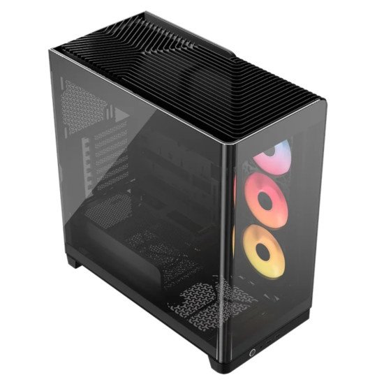Gabinete Corsair Frame 4500X RS-R ARGB, E-ATX/ATX/Micro-ATX/Mini-ITX, 3 Ventiladores ARGB, Cristal Templado Panorámico, USB Type-C, sin Fuente
