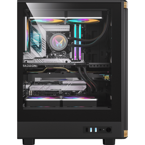 Gabinete Formula V Line Timberline T1 Black Wood, ATX/Micro-ATX/Mini-ITX, Cristal Templado, 4 Ventiladores RGB, USB Type-C, sin Fuente Gabinete Formula V Line Timberline T1 Black Wood, ATX/Micro-ATX/Mini-ITX, Cristal Templado, 4 Ventiladores RGB, USB Type-C, sin Fuente