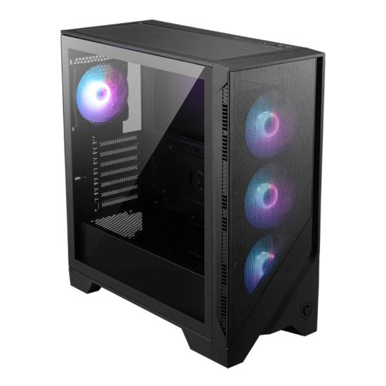 Gabinete MSI MAG Forge 321R Airflow, ATX/Micro-ATX/Mini-ITX, 4 Ventiladores ARGB, Cristal Templado, USB Type-C, sin Fuente