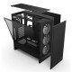 Gabinete NZXT H5 Flow RGB 2024 Negro, ATX/Micro-ATX/Mini-ITX, Cristal Templado, USB 3.2, sin Fuente