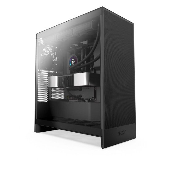 Gabinete NZXT H7 Flow 2024 Black, E-ATX/ATX/Micro-ATX/Mini-ITX, Cristal Templado, 3 Ventiladores, USB 3.2, sin Fuente Gabinete NZXT H7 Flow 2024 Black, E-ATX/ATX/Micro-ATX/Mini-ITX, Cristal Templado, 3 Ventiladores, USB 3.2, sin Fuente