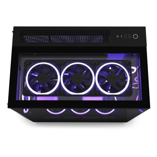 Gabinete NZXT H9 Elite Black, ATX/Micro-ATX/Mini-ITX, Cristal Templado, Ventiladores RGB, USB 3.2, sin Fuente Gabinete NZXT H9 Elite Black, ATX/Micro-ATX/Mini-ITX, Cristal Templado, Ventiladores RGB, USB 3.2, sin Fuente