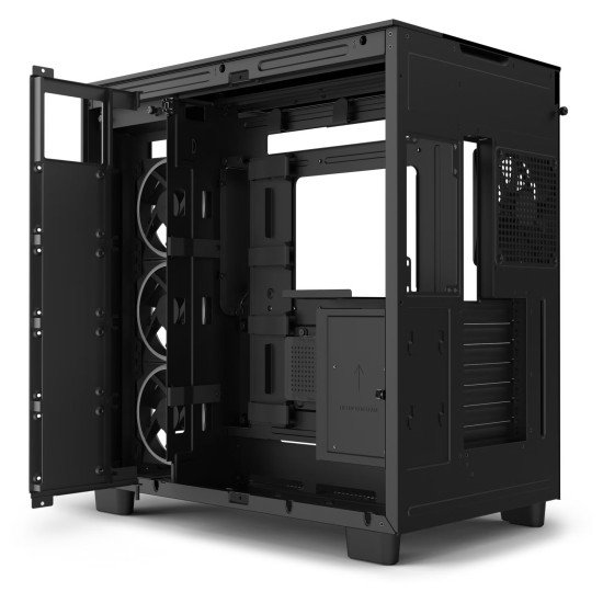 Gabinete NZXT H9 Elite Black, ATX/Micro-ATX/Mini-ITX, Cristal Templado, Ventiladores RGB, USB 3.2, sin Fuente Gabinete NZXT H9 Elite Black, ATX/Micro-ATX/Mini-ITX, Cristal Templado, Ventiladores RGB, USB 3.2, sin Fuente