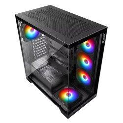 Gabinete XPG Invader X ARGB, ATX/Micro-ATX/Mini-ITX, 5 Ventiladores ARGB, Cristal Templado, USB Type-C, sin Fuente