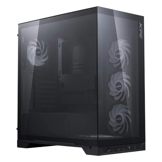 Gabinete XPG Invader X ARGB, ATX/Micro-ATX/Mini-ITX, 5 Ventiladores ARGB, Cristal Templado, USB Type-C, sin Fuente