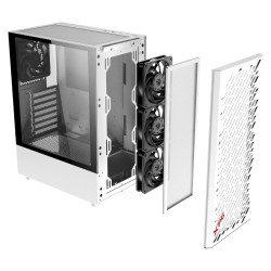 Gabinete XPG Valor Air Blanco, ATX/Micro-ATX/Mini-ITX, Cristal Templado, 4 Ventiladores, USB 3.0, sin Fuente