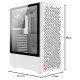 Gabinete XPG Valor Air Blanco, ATX/Micro-ATX/Mini-ITX, Cristal Templado, 4 Ventiladores, USB 3.0, sin Fuente