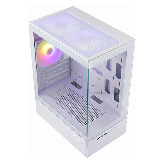 Gabinete Xzeal XZY1 Blanco, Micro-ATX/Mini-ITX, Cristal Templado, 3 Ventiladores RGB, USB 3.0, sin Fuente Gabinete Xzeal XZY1 Blanco, Micro-ATX/Mini-ITX, Cristal Templado, 3 Ventiladores RGB, USB 3.0, sin Fuente