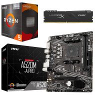 Kit Actualización AMD Ryzen 5 5600GT + Tarjeta Madre A520M + Ram 32Gb DDR4