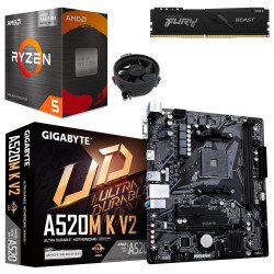 Kit Actualización AMD Ryzen 5 5600GT + Tarjeta Madre A520M + Ram 16Gb DDR4
