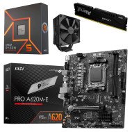 Kit Actualización AMD Ryzen 5 7600X + Disipador + Tarjeta Madre A620M + Ram 32Gb DDR5