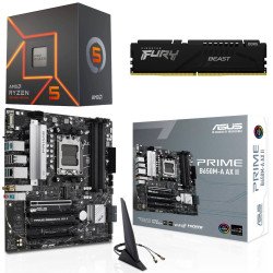 Kit Actualización AMD Ryzen 5 7600 + Tarjeta Madre B650M WI-FI + Bluetooth + Ram 32Gb DDR5
