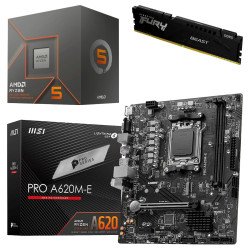 Kit Actualización AMD Ryzen 5 8500G + Gráficos Radeon 740M+ Tarjeta A620M + Ram 16Gb DDR5