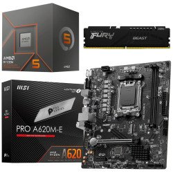 Kit Actualización AMD Ryzen 5 8500G + Gráficos Radeon 740M+ Tarjeta A620M + Ram 16Gb DDR5