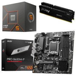 Kit Actualización AMD Ryzen 5 8500G + Gráficos Radeon 740M+ Tarjeta B650M + Ram Dual 32Gb DDR5