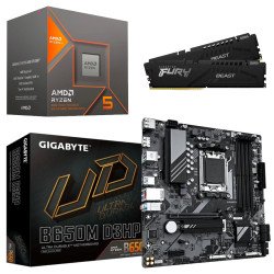 Kit Actualización AMD Ryzen 5 8600G + Gráficos Radeon 760M+ Tarjeta B650M + Ram Dual 32Gb DDR5