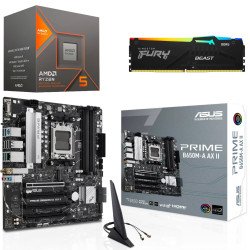 Kit Actualización AMD Ryzen 5 8600G + Gráficos Radeon 760M+ Tarjeta B650M WI-FI Bluetooth + Ram 32Gb DDR5
