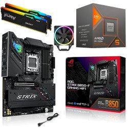 Kit Actualización AMD Ryzen 5 8600G + Disipador + Gráficos Radeon 760M+ ROG Strix B850-F WI-FI Bluetooth + Ram 64Gb DDR5