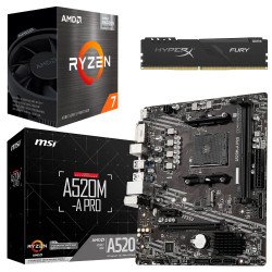 Kit Actualización AMD Ryzen 7 5700G + Tarjeta Madre A520M + Ram 16Gb DDR4