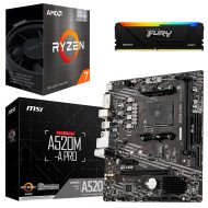 Kit Actualización AMD Ryzen 7 5700G + Tarjeta Madre A520M + Ram 16Gb DDR4