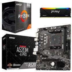 Kit Actualización AMD Ryzen 7 5700G + Tarjeta Madre A520M + Ram 16Gb DDR4