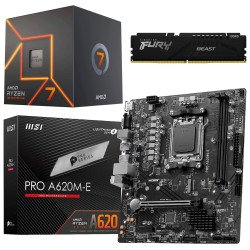 Kit Actualización AMD Ryzen 7 7700 + Tarjeta Madre A620M + Memoria Ram 16Gb DDR5