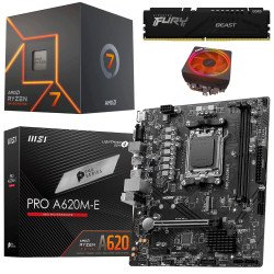 Kit Actualización AMD Ryzen 7 7700 + Tarjeta Madre A620M + Memoria Ram 16Gb DDR5