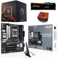 Kit Actualización AMD Ryzen 7 7700 + Tarjeta Madre B650M-A WI-FI Bluetooth + Memoria Ram 32Gb DDR5