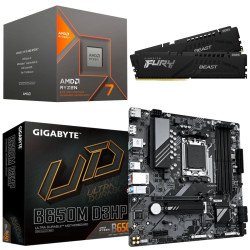 Kit Actualización AMD Ryzen 7 8700G + Gráficos Radeon 780M+ Tarjeta B650M + Ram Dual 32Gb DDR5