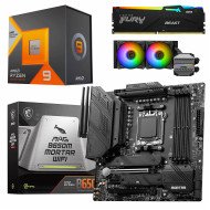 Kit Actualización AMD Ryzen 9 7900X3D + Enfriamiento Liquido 240mm + Tarjeta B650M Mortar WIFI + Ram 32Gb DDR5