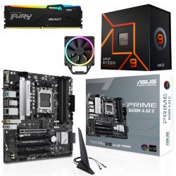 Kit Actualización AMD Ryzen 9 7900X + Disipador + Tarjeta Madre B650M Wi-Fi Bluetooth + Ram 32Gb DDR5