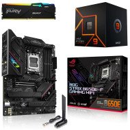 Kit Actualización AMD Ryzen 9 7900 + Tarjeta Madre ROG Strix B650E-F Gaming Wi-Fi + Ram 32Gb DDR5