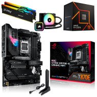 Kit Actualización AMD Ryzen 9 7950X + E. Liquido + ROG Strix B850-E Gaming WIFI + Ram Dual 64Gb DDR5