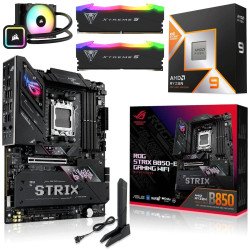 Kit Actualización AMD Ryzen 9 9950X3D V-Cache+ Disipador + ROG Strix B850-E Gaming WIFI + Ram Dual 48Gb DDR5