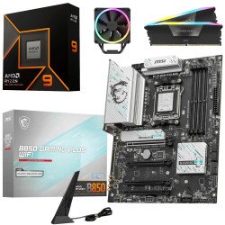 Kit Actualización AMD Ryzen 9 9950X + Disipador + Tarjeta Madre B850 Wi-Fi Bluetooth + Ram Dual 32Gb DDR5