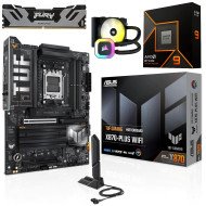 Kit Actualización AMD Ryzen 9 9900X + E. Liquido + Tarjeta Madre TUF X870 Wi-Fi Bluetooth + Ram 48Gb DDR5