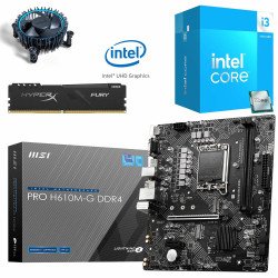 Kit Actualización Intel Core i3 14100 + Tarjeta Madre H610M D4 + Ram 16Gb DDR4