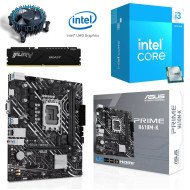 Kit Actualización Intel Core i3 14100 + Tarjeta Madre H610M D5 + Ram 16Gb DDR5