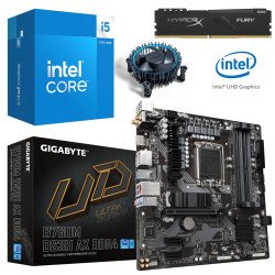 Kit Actualización Intel Core i5 14400 + Tarjeta Madre B760M AX WIFI + Ram 16Gb DDR4